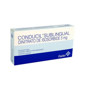 Imagen de CONDUCIL  5 SUBLINGUAL 5 mg [20 tab.]