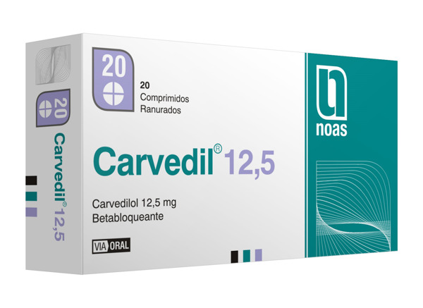 Imagen de CARVEDIL 12.5 12,5 mg [20 comp.]