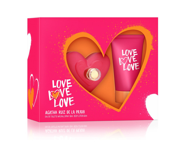 Imagen de AGATHA RUIZ DE LA PRADA LOVE LOVE LOVE EDT+BODY LOTION PACK [50+50ml]