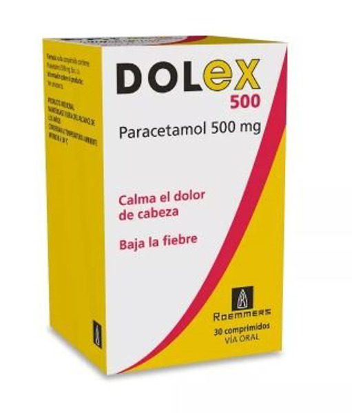 Imagen de DOLEX  500 FRASCO 500 mg [30 comp.]