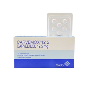 Imagen de CARVEMOX 12.5 12,5 mg [30 comp.]