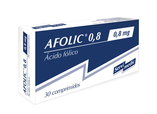 Imagen de AFOLIC  0,8 0,8 mg [30 comp.]