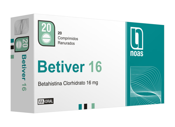 Imagen de BETIVER 16 16 mg [20 comp.]