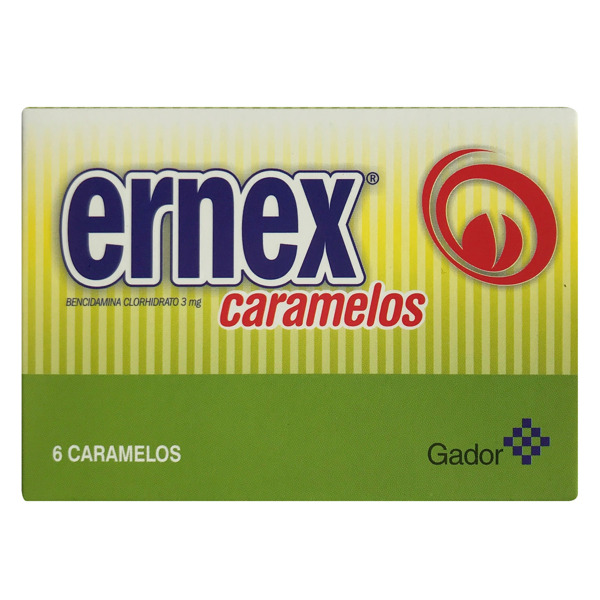 Imagen de ERNEX CARAMELOS 3 mg [6 uni.]