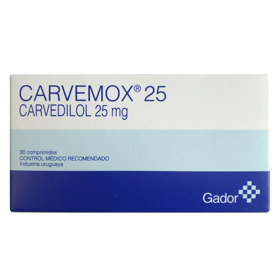 Imagen de CARVEMOX 25 25 mg [30 comp.]