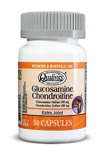 Imagen de QUALIVITS GLUCOSAMINA+CONDROITINA EXTRA JOINT FORMULA 500+400 mg [30 cap.]