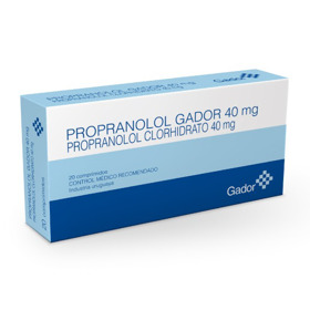 Imagen de PROPRANOLOL GADOR 40 40 mg [20 comp.]