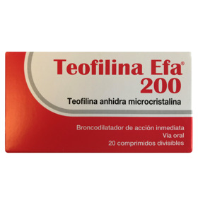 Imagen de TEOFILINA EFA 200 200 mg [20 comp.]