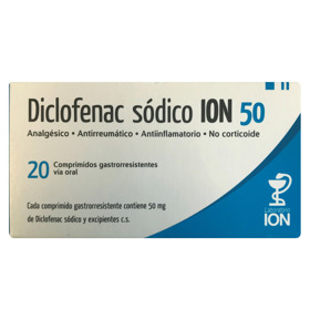 Imagen de DICLOFENAC ION  50 50 mg [20 comp.]