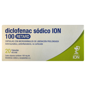Imagen de DICLOFENAC ION 100 RETARD 100 mg [20 cap.]