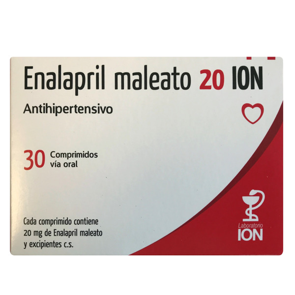 Imagen de ENALAPRIL ION 20 20 mg [30 comp.]