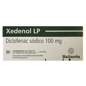 Imagen de XEDENOL LP 100 100 mg [20 comp.]