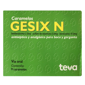 Imagen de GESIX N CARAMELOS 2.5+5+10mg [9 pas.]