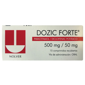 Imagen de DOZIC FORTE 500+50 mg [15 comp.]