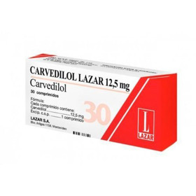 Imagen de CARVEDILOL LAZAR 12.5 12,5 mg [30 comp.]