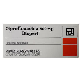 Imagen de CIPROFLOXACINA DISPERT 500 500 mg [16 tab.]