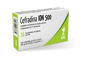Imagen de CEFRADINA ION 500 mg [16 comp.]