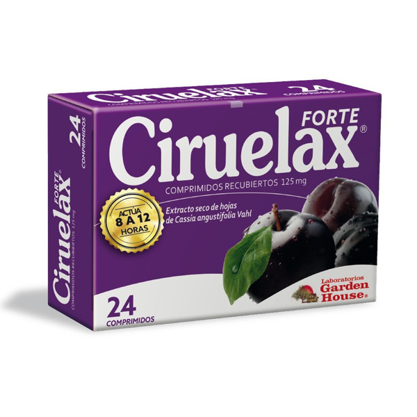 Imagen de CIRUELAX FORTE LAXANTE NATURAL 25 mg [6 caj.x 24 comp.]