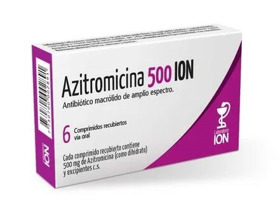 Imagen de AZITROMICINA ION 500 500 mg [6 comp.]