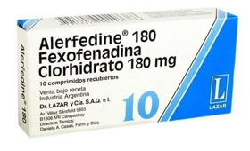 Imagen de ALERFEDINE 180 180 mg [10 comp.]