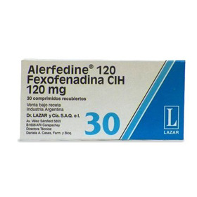 Imagen de ALERFEDINE 120 120 mg [30 comp.]