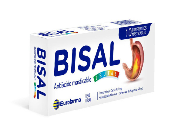 Imagen de BISAL FRUTAL 450 mg [10 comp.]