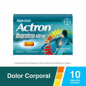 Imagen de ACTRON 400 RAPIDA ACCION 400 mg [10 cap.]