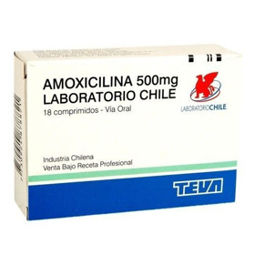 Imagen de AMOXICILINA CHILE 500 500 mg [18 comp.]