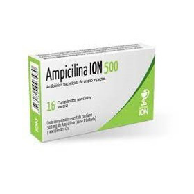 Imagen de AMPICILINA ION 500 500 mg [16 comp.]