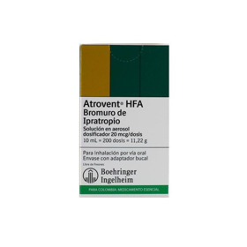 Imagen de ATROVENT HFA AERO DOSIFICADOR 6 mg [10 ml]
