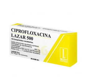 Imagen de CIPROFLOXACINA LAZAR 500 500 mg [16 comp.]