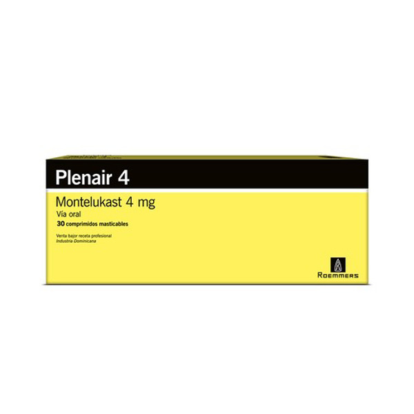 Imagen de PLENAIR 4 MASTICABLE 4 mg [30 comp.]