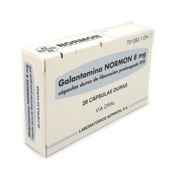 Imagen de GALANTAMINA NORMON LP 8 mg [28 cap.]