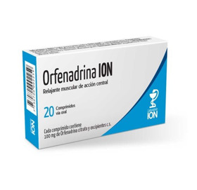 Imagen de ORFENADRINA ION 100 mg [20 comp.]