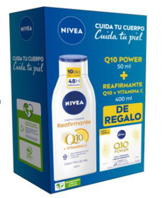 Imagen de NIVEA FACE Q10 POWER CREMA DIA ANTIARRUGAS+Q10 BODY PACK 15 fps [50+400ml]