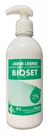 Imagen de BIOSET JABON CON CLORHEXIDINA CON VALVULA 2% [250 ml]