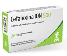 Imagen de CEFALEXINA ION 500 500 mg [16 comp.]