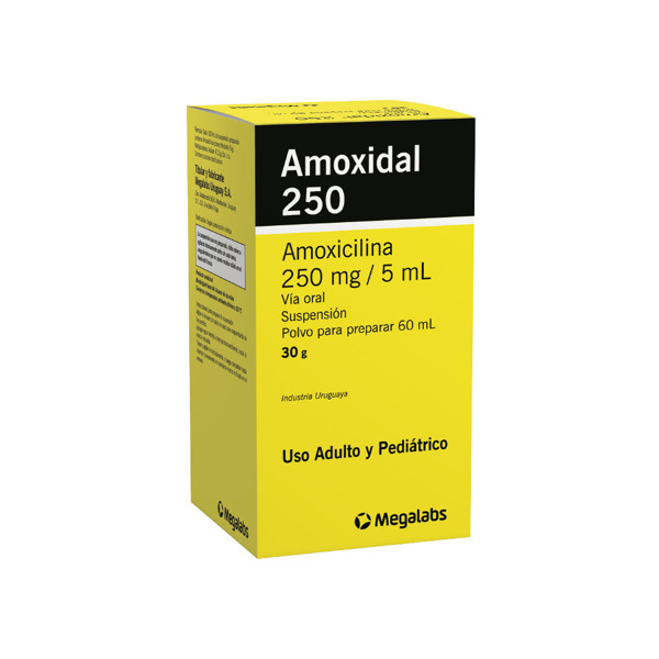 Imagen de AMOXIDAL 250 SUSPENSION 250 mg [60 ml]