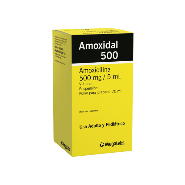 Imagen de AMOXIDAL 500 SUSPENSION 500 mg [70 ml]