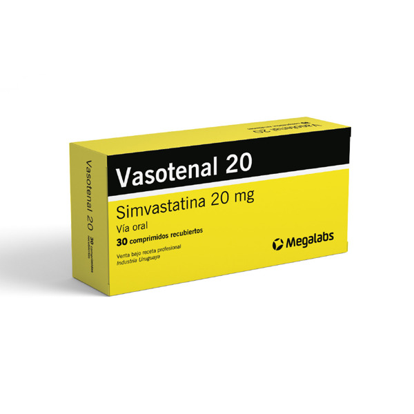 Imagen de VASOTENAL 20 20 mg [30 comp.]