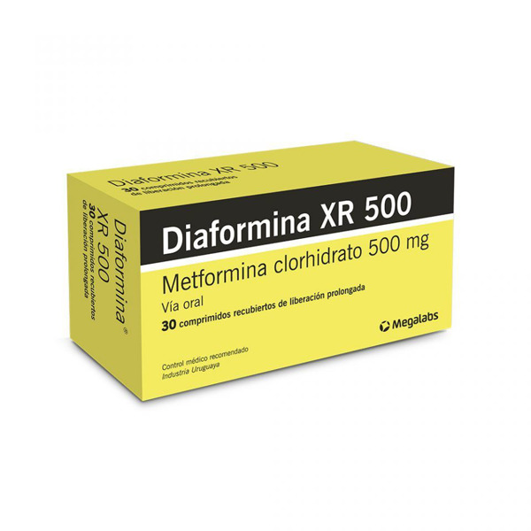 Imagen de DIAFORMINA XR 500 mg [30 comp.LP]