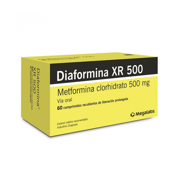 Imagen de DIAFORMINA XR 500 mg [60 comp.LP]