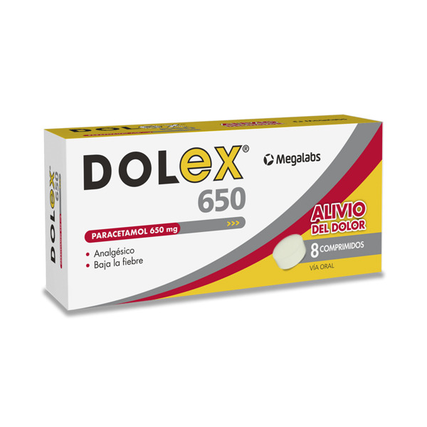 Imagen de DOLEX  650 650 mg [8 comp.]