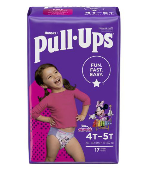 Imagen de HUGGIES PULL UPS NENA TRAINING PANTS TALLA 4-5 [17 uni.]