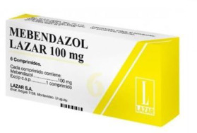 Imagen de MEBENDAZOL LAZAR 100 mg [6 comp.]