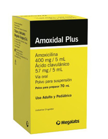 Imagen de AMOXIDAL PLUS DUO 400+57 mg. [70 ml]